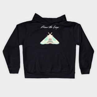 Funny moth praise the lamp Kids Hoodie